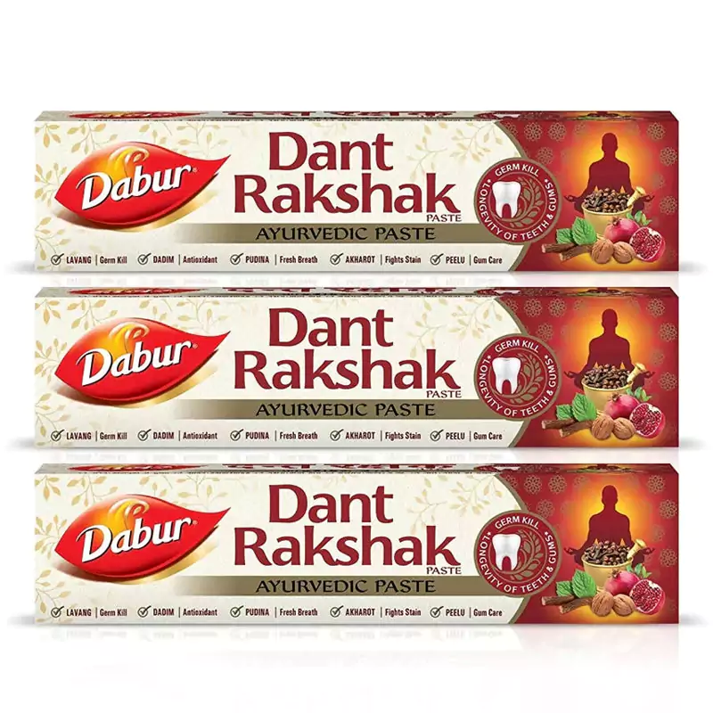 Dabur Dant Rakshak Paste, 175 g (Pack of 3)-1.webp